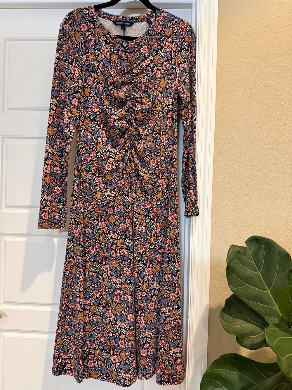 Veronica Beard Gale Floral Knit Midi Dress Size M - Picture 7 of 11